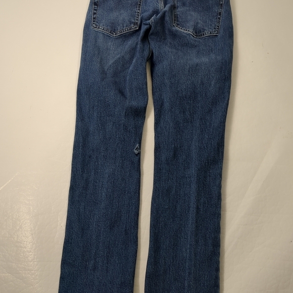 Volcom Vorta Slim Straight Designer Jeans Women's Size 28 Blue Cotton - Picture 6 of 9